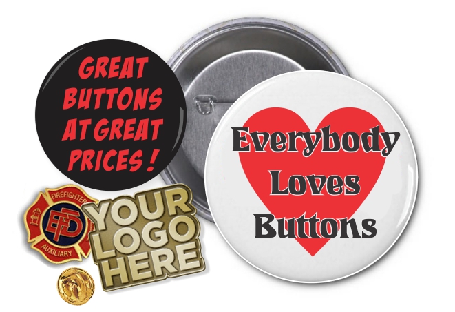 great buttons and pins